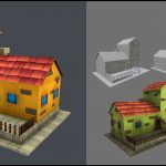 low poly 3d game props and weapons for stylized or mobile games