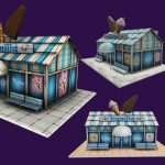 low poly 3d game props and weapons for stylized or mobile games