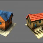 low poly 3d game props and weapons for stylized or mobile games