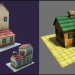 low poly 3d game props and weapons for stylized or mobile games