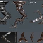 low poly 3d game props and weapons for stylized or mobile games