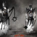 2d character and creature concept art for game design and modeling references