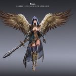 2d character and creature concept art for game design and modeling references