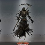 2d character and creature concept art for game design and modeling references