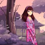 colorful 2d illustration depicting a whimsical scene with stylized characters and vibrant backgrounds anime and manga