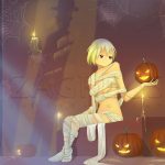 colorful 2d illustration depicting a whimsical scene with stylized characters and vibrant backgrounds anime and manga