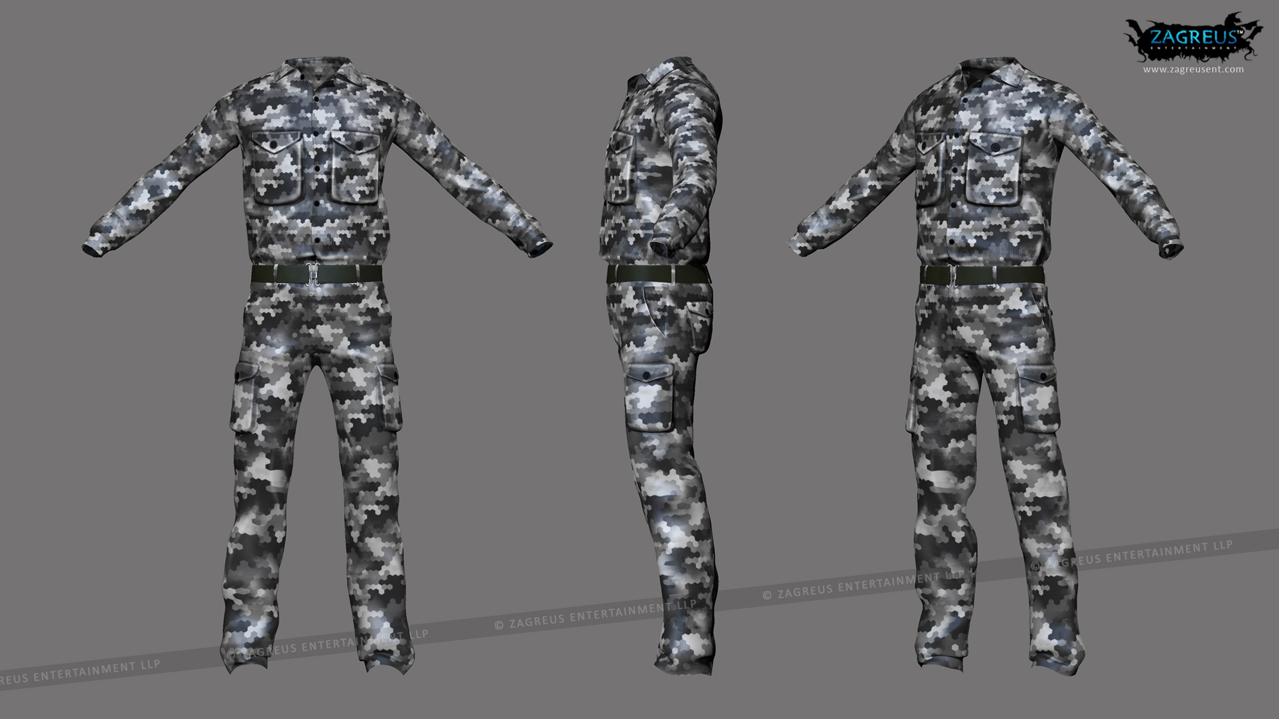 realistic 3d clothes with folds simulation modeling and texturing for characters