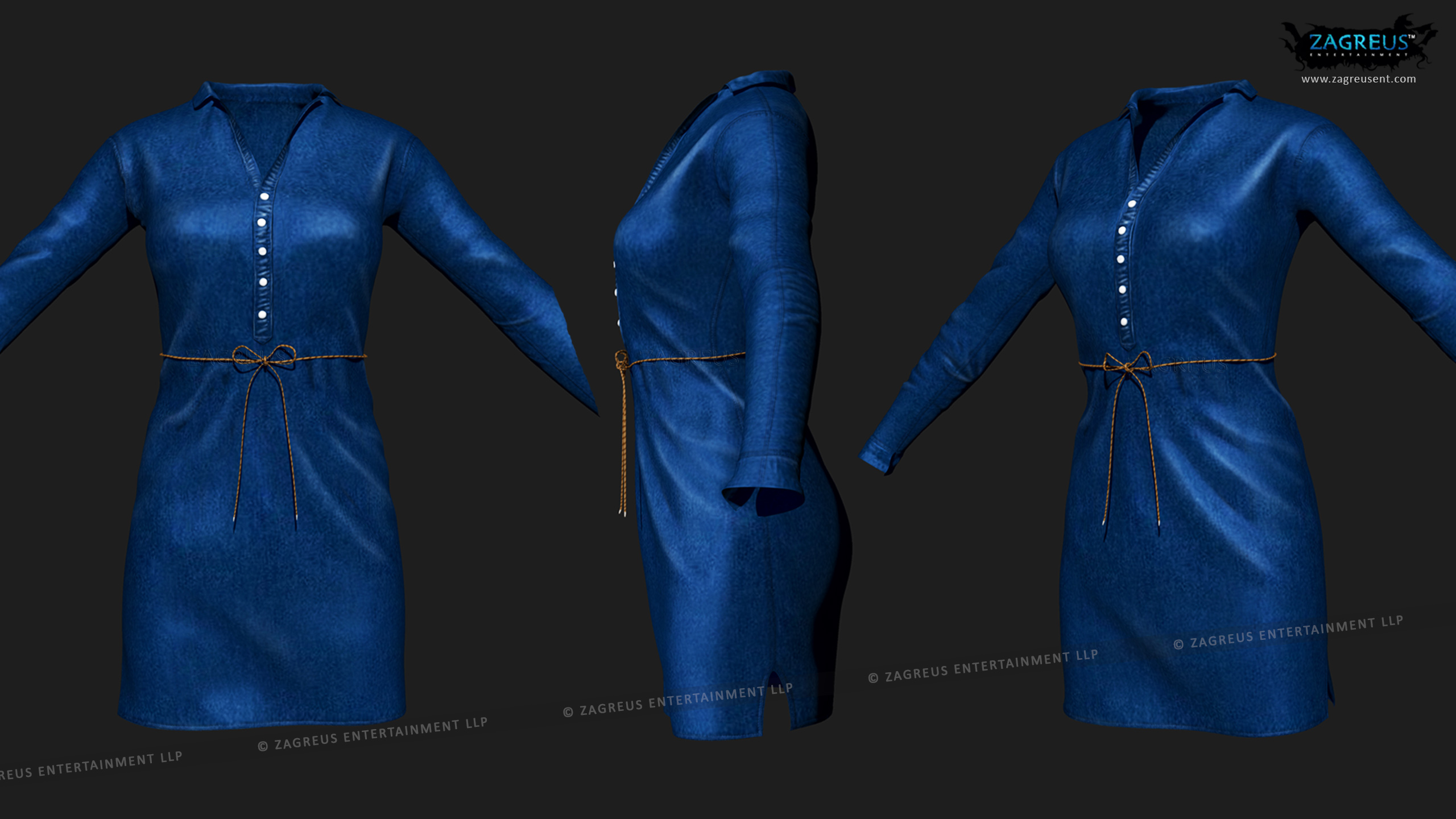realistic 3d clothes with folds simulation modeling and texturing for characters