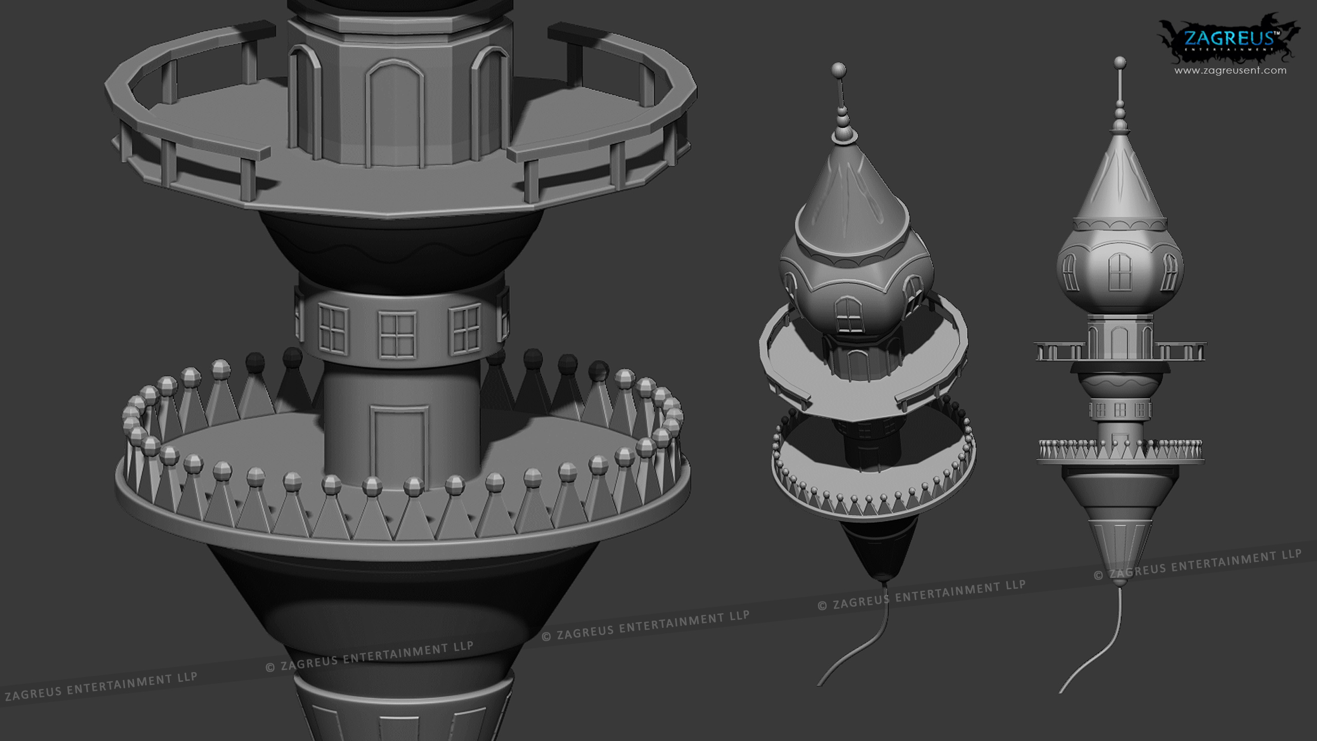 low poly 3d game props and weapons for stylized or mobile games