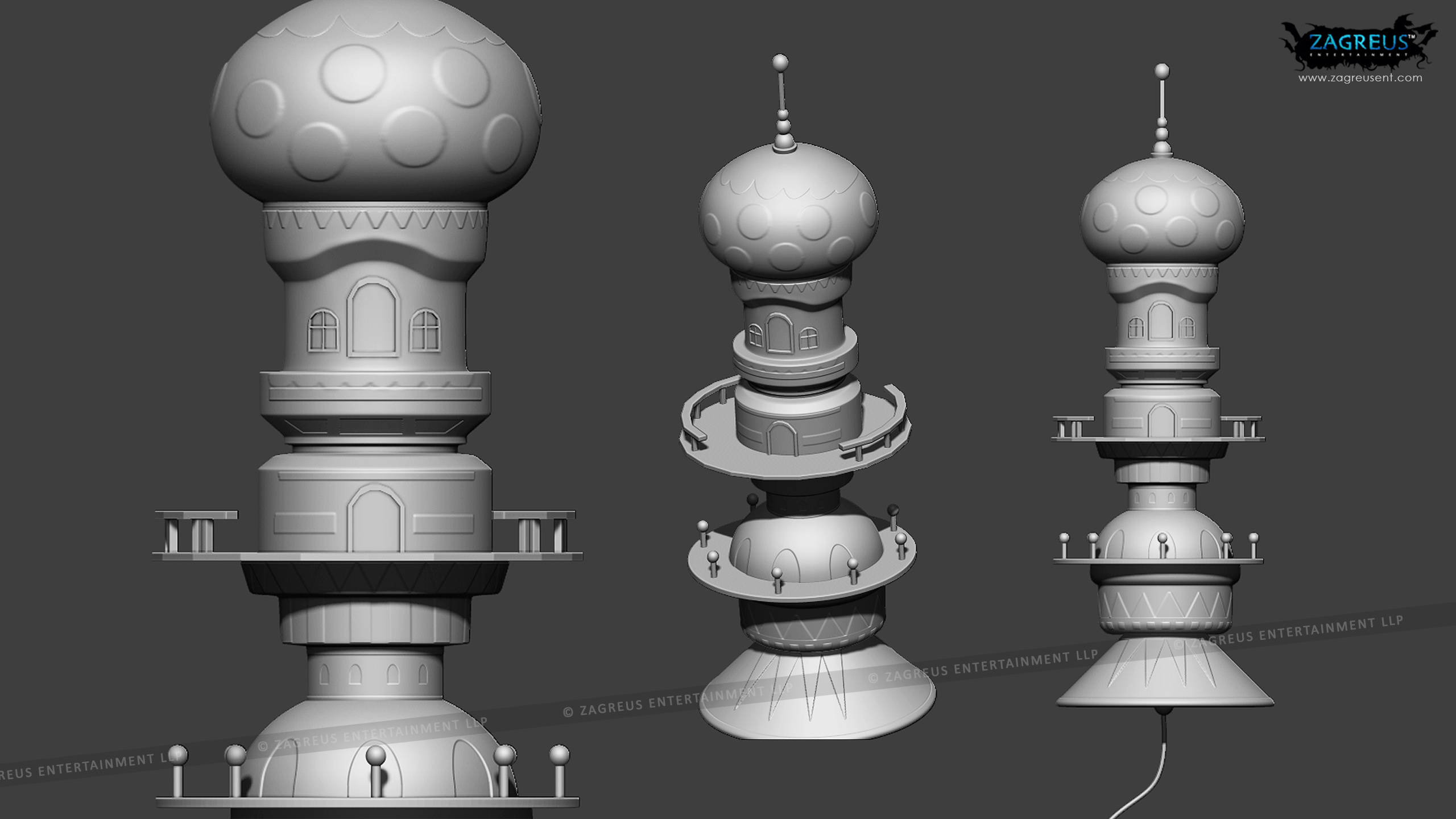 low poly 3d game props and weapons for stylized or mobile games