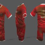 realistic 3d clothes with folds simulation modeling and texturing for characters