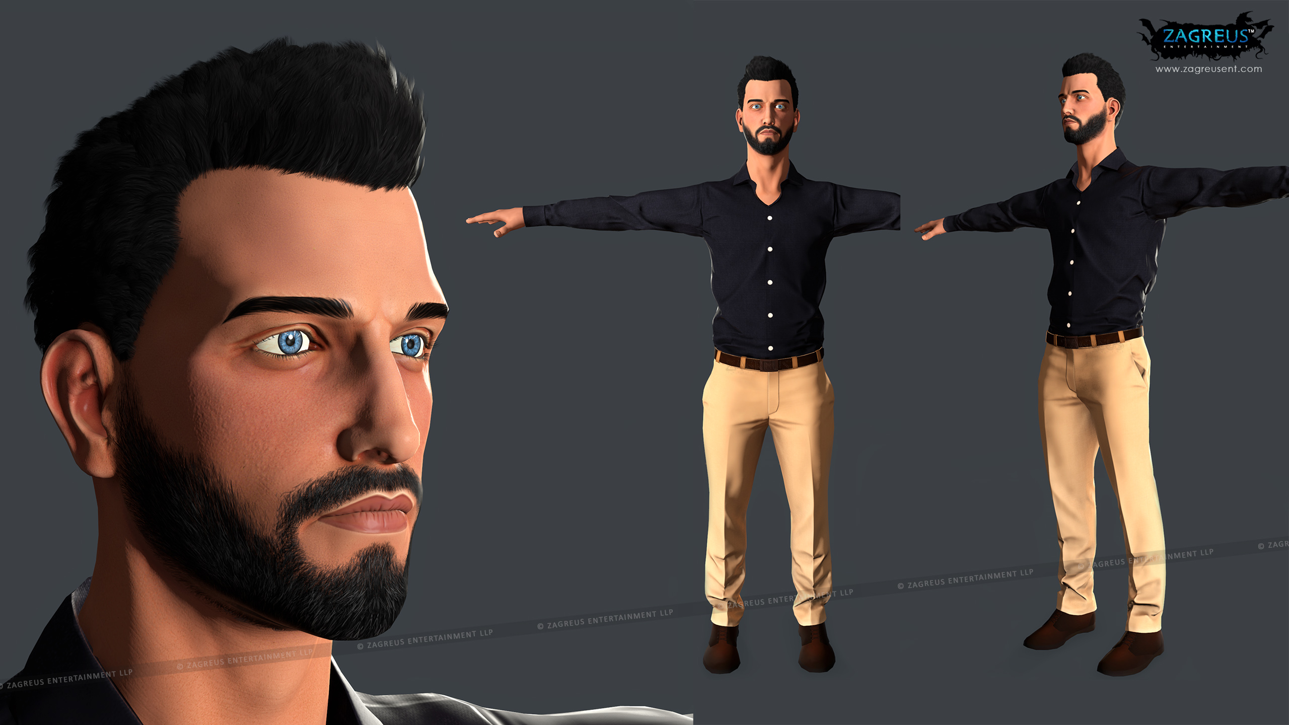 aa-aaa 3d realistic game character and creature modeling for games low poly to high poly assets