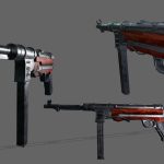 low poly 3d game props and weapons for stylized or mobile games