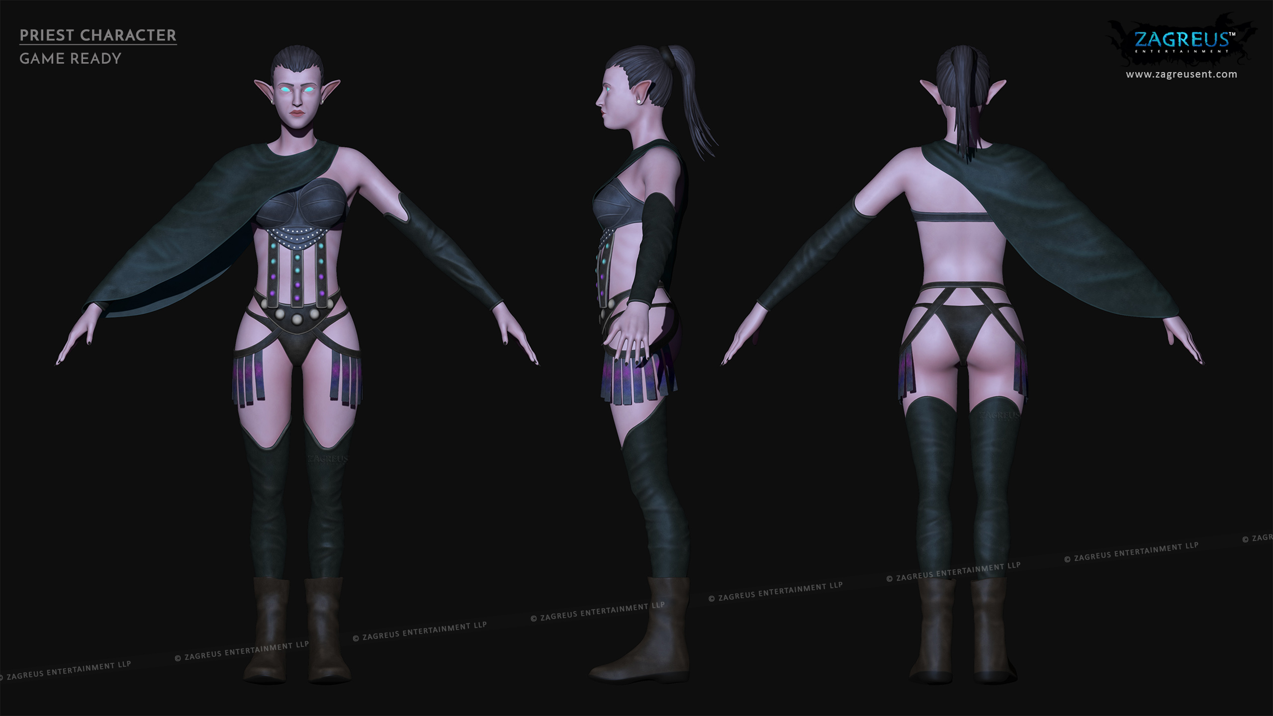 aa-aaa 3d realistic game character and creature modeling for games low poly to high poly assets