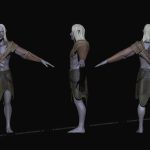 aa-aaa 3d realistic game character and creature modeling for games low poly to high poly assets