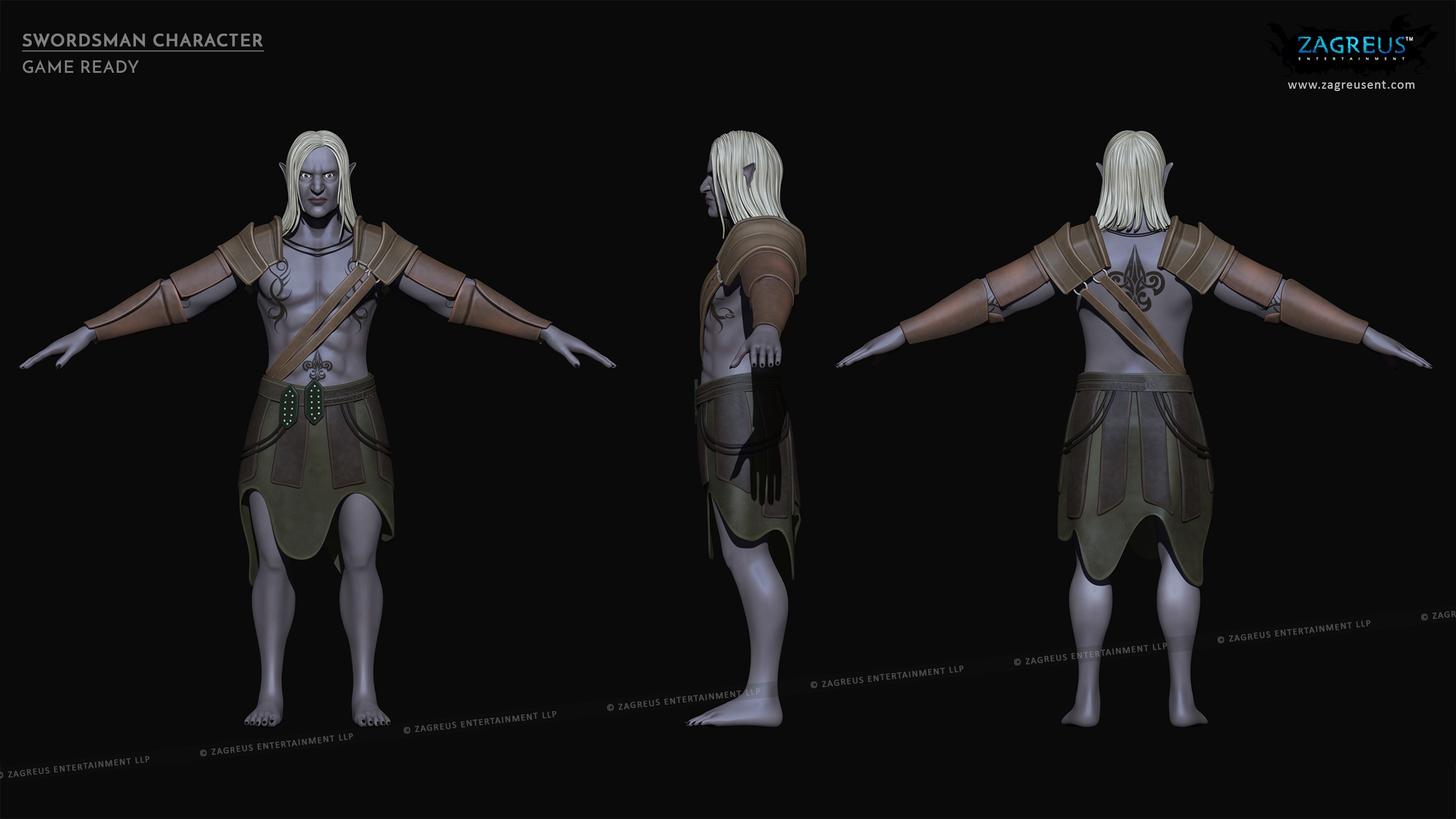 aa-aaa 3d realistic game character and creature modeling for games low poly to high poly assets