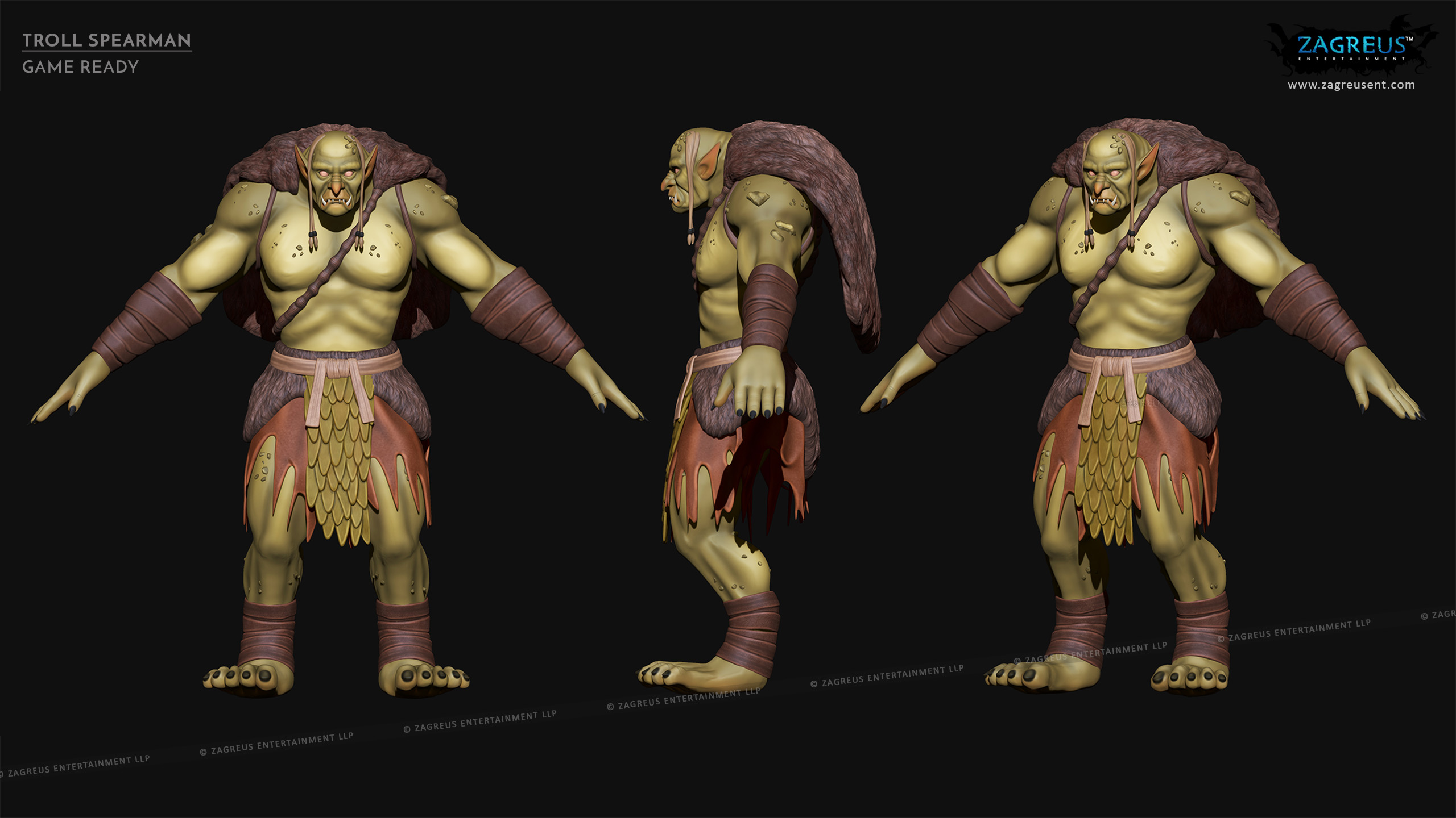 aa-aaa 3d realistic game character and creature modeling for games low poly to high poly assets