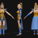aa-aaa 3d realistic game character and creature modeling for games low poly to high poly assets