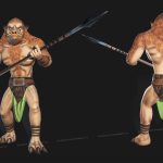aa-aaa 3d realistic game character and creature modeling for games low poly to high poly assets