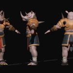 aa-aaa 3d realistic game character and creature modeling for games low poly to high poly assets