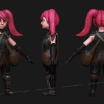 aa-aaa 3d realistic game character and creature modeling for games low poly to high poly assets