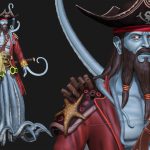 aa-aaa 3d realistic game character and creature modeling for games low poly to high poly assets