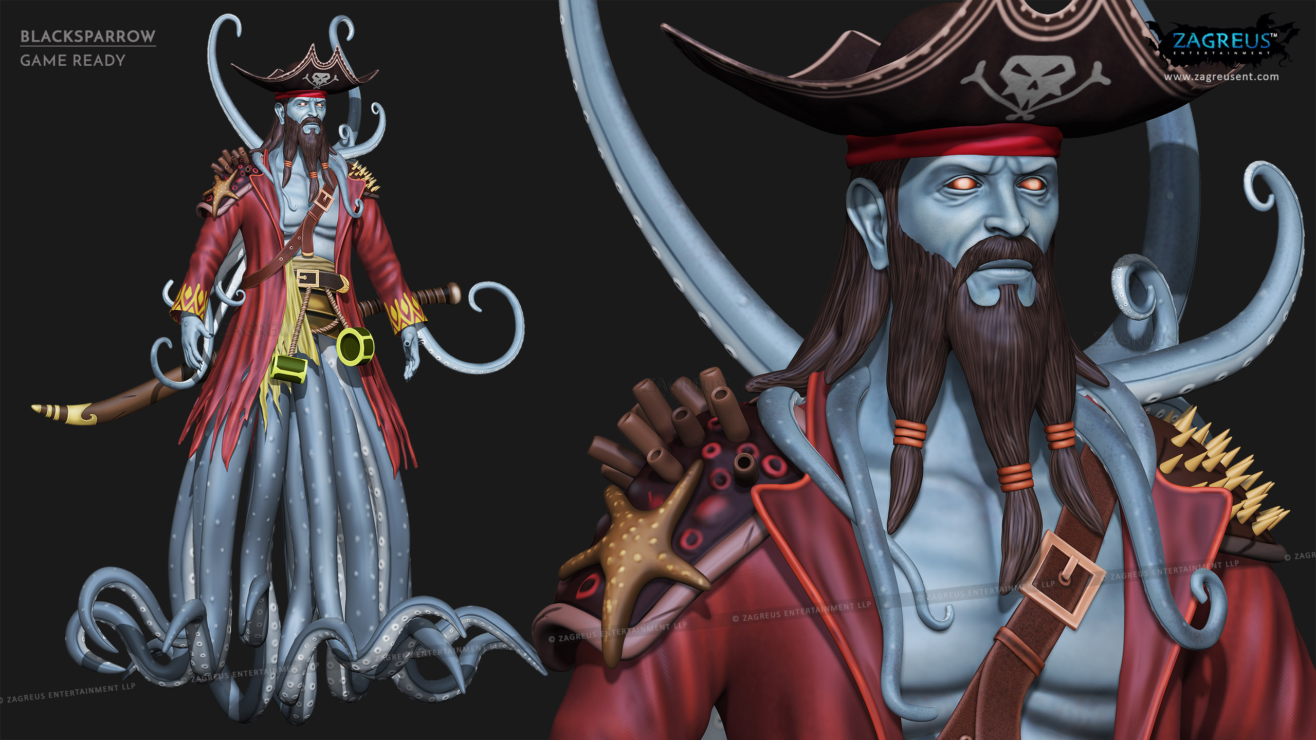 aa-aaa 3d realistic game character and creature modeling for games low poly to high poly assets