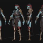 aa-aaa 3d realistic game character and creature modeling for games low poly to high poly assets