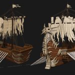 low poly 3d game props and weapons for stylized or mobile games