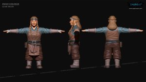 aa-aaa 3d realistic game character and creature modeling for games low poly to high poly assets