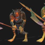 aa-aaa 3d realistic game character and creature modeling for games low poly to high poly assets
