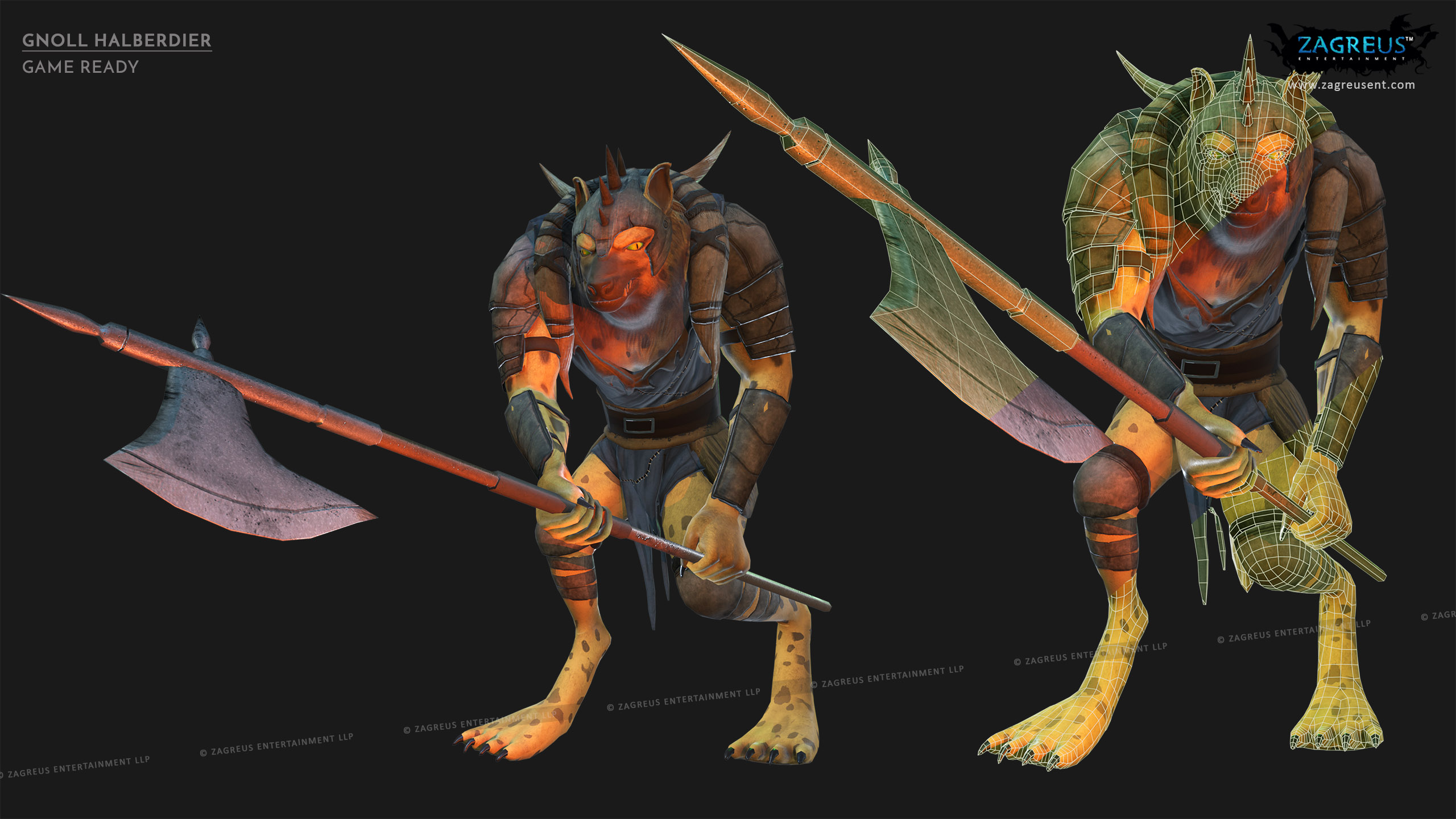 aa-aaa 3d realistic game character and creature modeling for games low poly to high poly assets