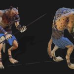 aa-aaa 3d realistic game character and creature modeling for games low poly to high poly assets