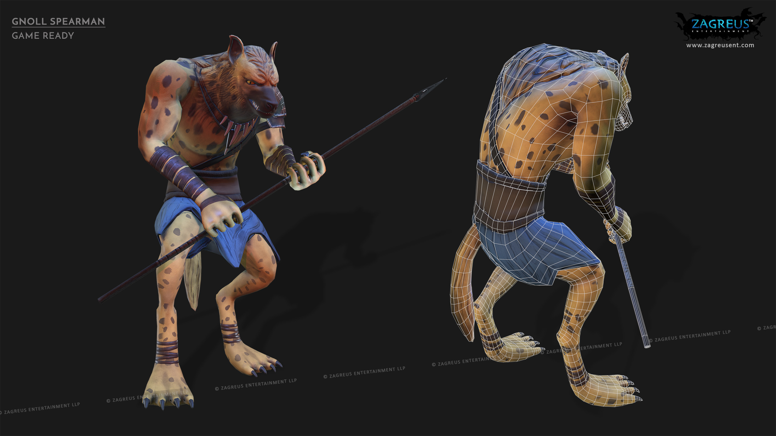 aa-aaa 3d realistic game character and creature modeling for games low poly to high poly assets