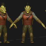 aa-aaa 3d realistic game character and creature modeling for games low poly to high poly assets