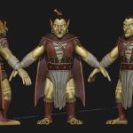 aa-aaa 3d realistic game character and creature modeling for games low poly to high poly assets