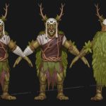 aa-aaa 3d realistic game character and creature modeling for games low poly to high poly assets