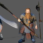 aa-aaa 3d realistic game character and creature modeling for games low poly to high poly assets