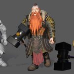 aa-aaa 3d realistic game character and creature modeling for games low poly to high poly assets