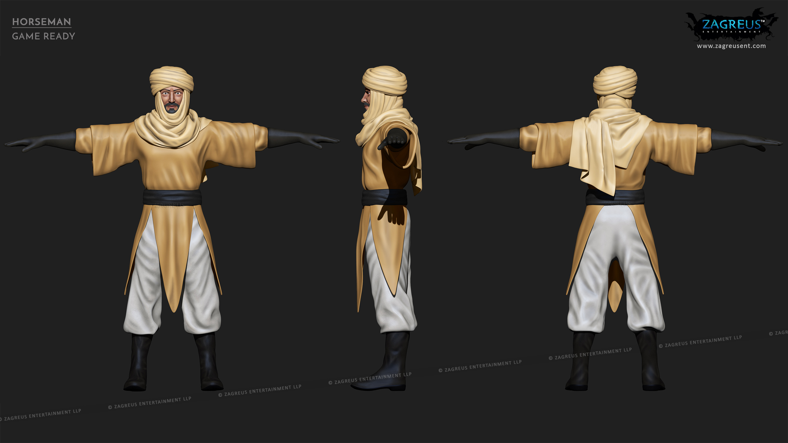 aa-aaa 3d realistic game character and creature modeling for games low poly to high poly assets