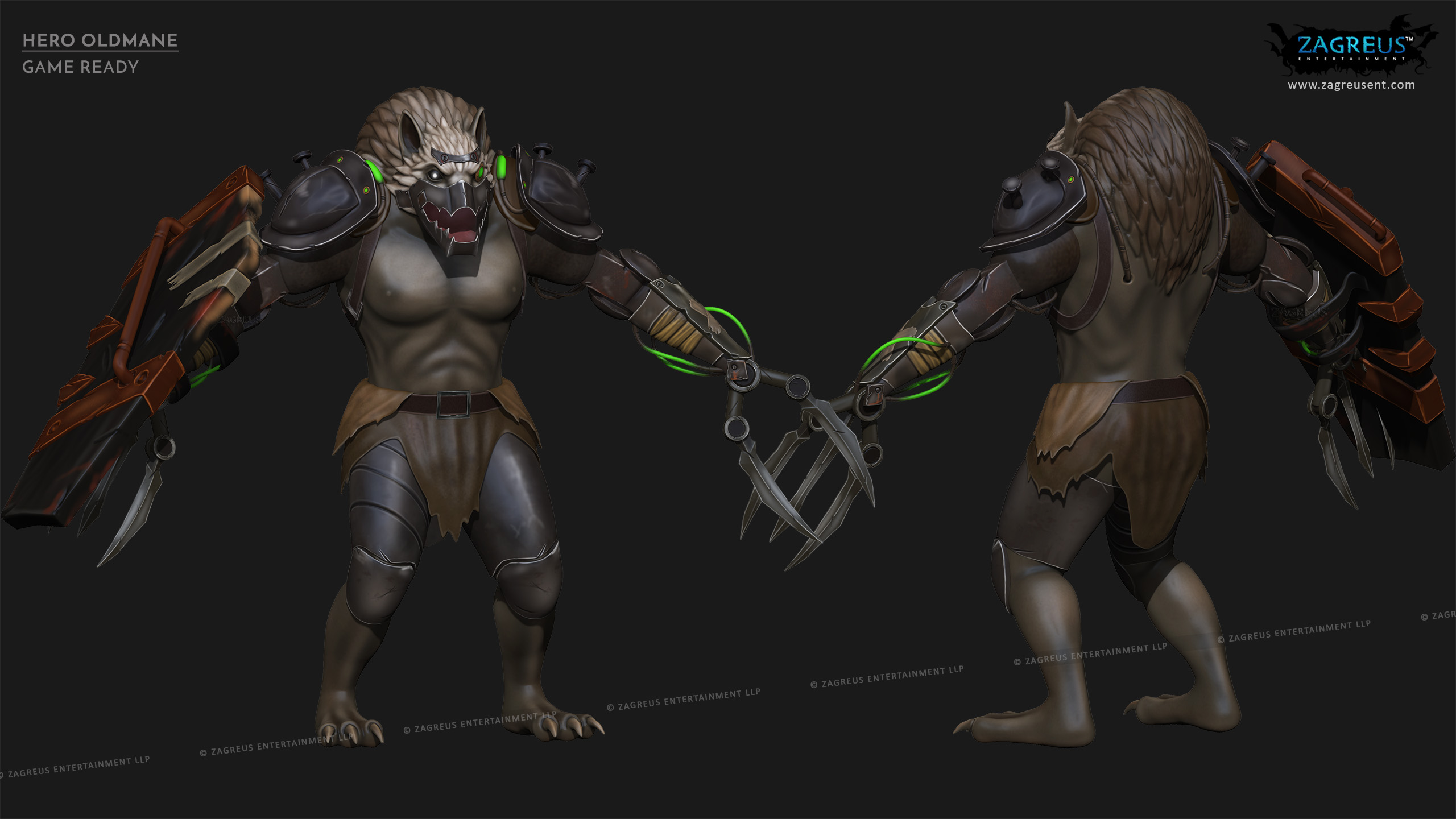 aa-aaa 3d realistic game character and creature modeling for games low poly to high poly assets