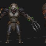 aa-aaa 3d realistic game character and creature modeling for games low poly to high poly assets