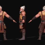 aa-aaa 3d realistic game character and creature modeling for games low poly to high poly assets
