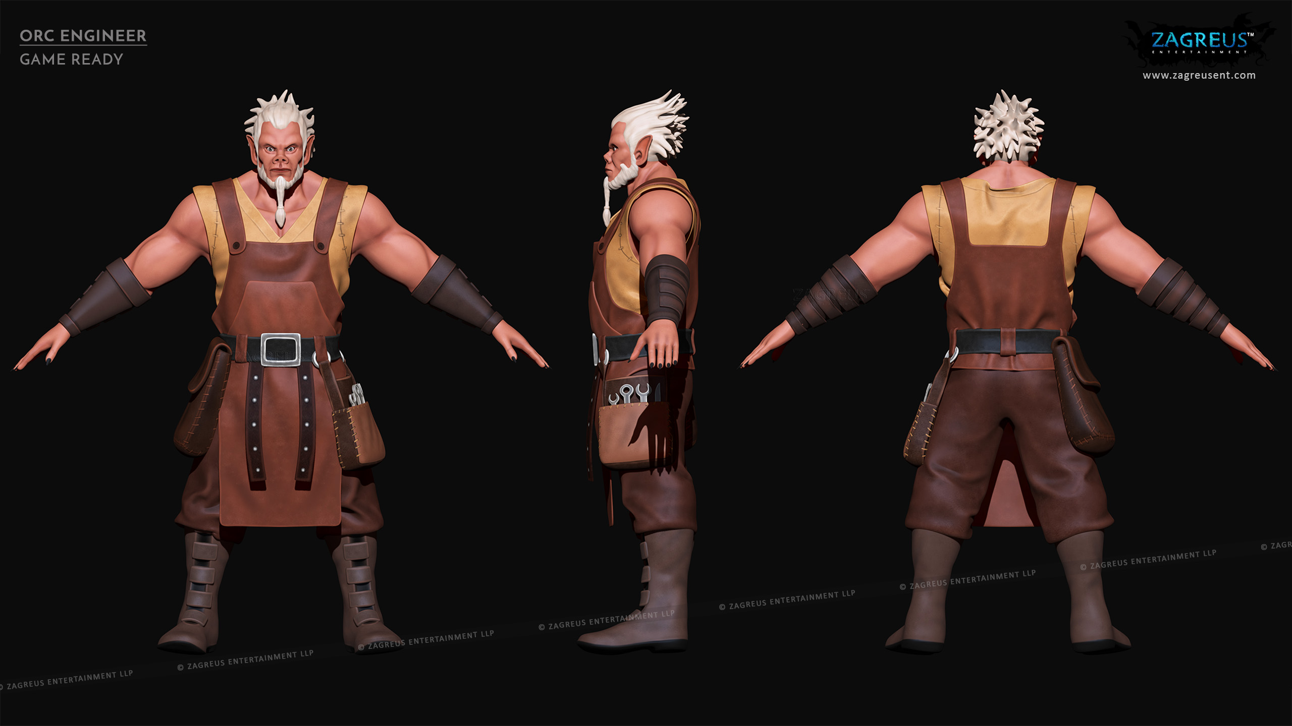 aa-aaa 3d realistic game character and creature modeling for games low poly to high poly assets