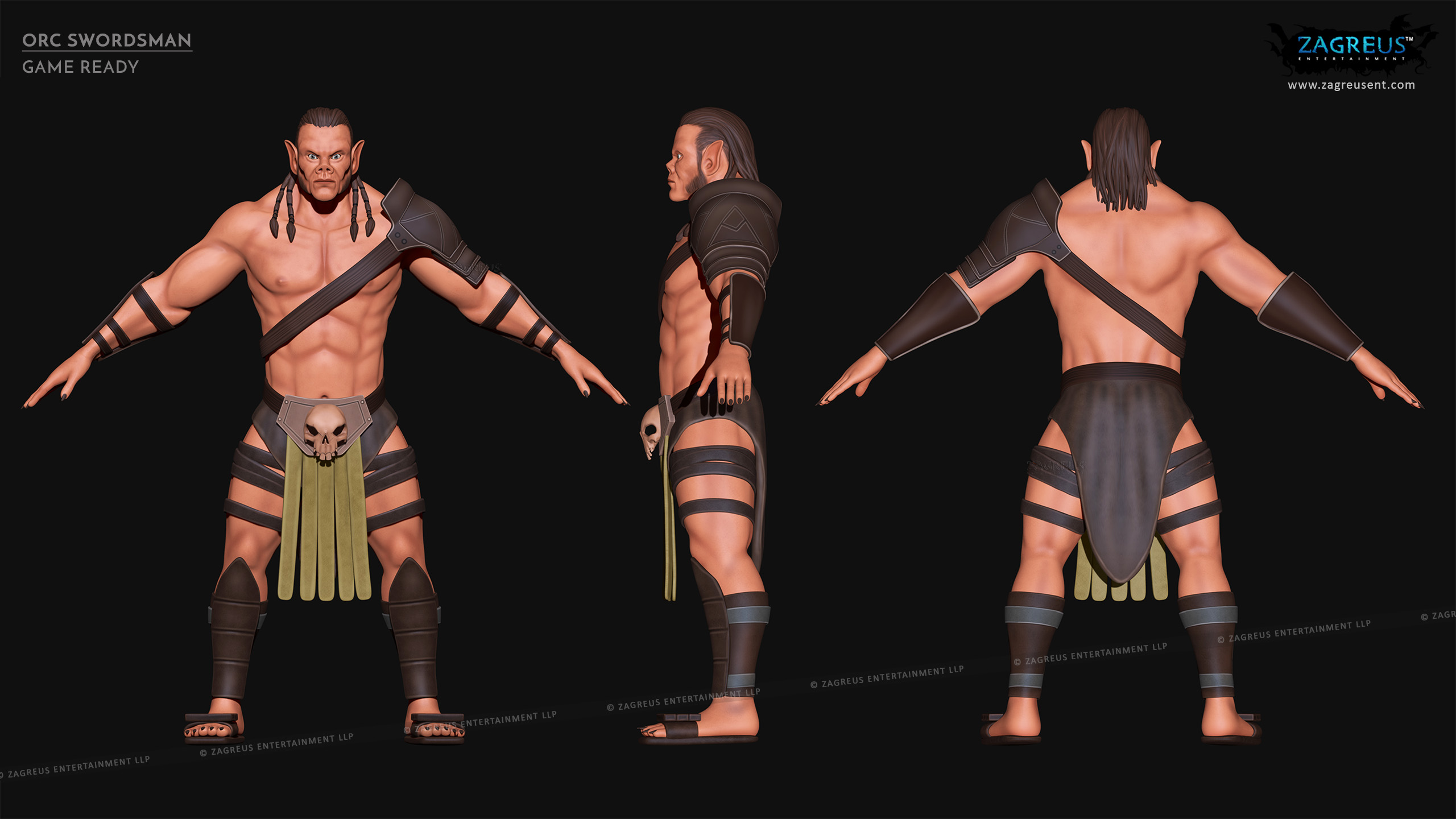 aa-aaa 3d realistic game character and creature modeling for games low poly to high poly assets