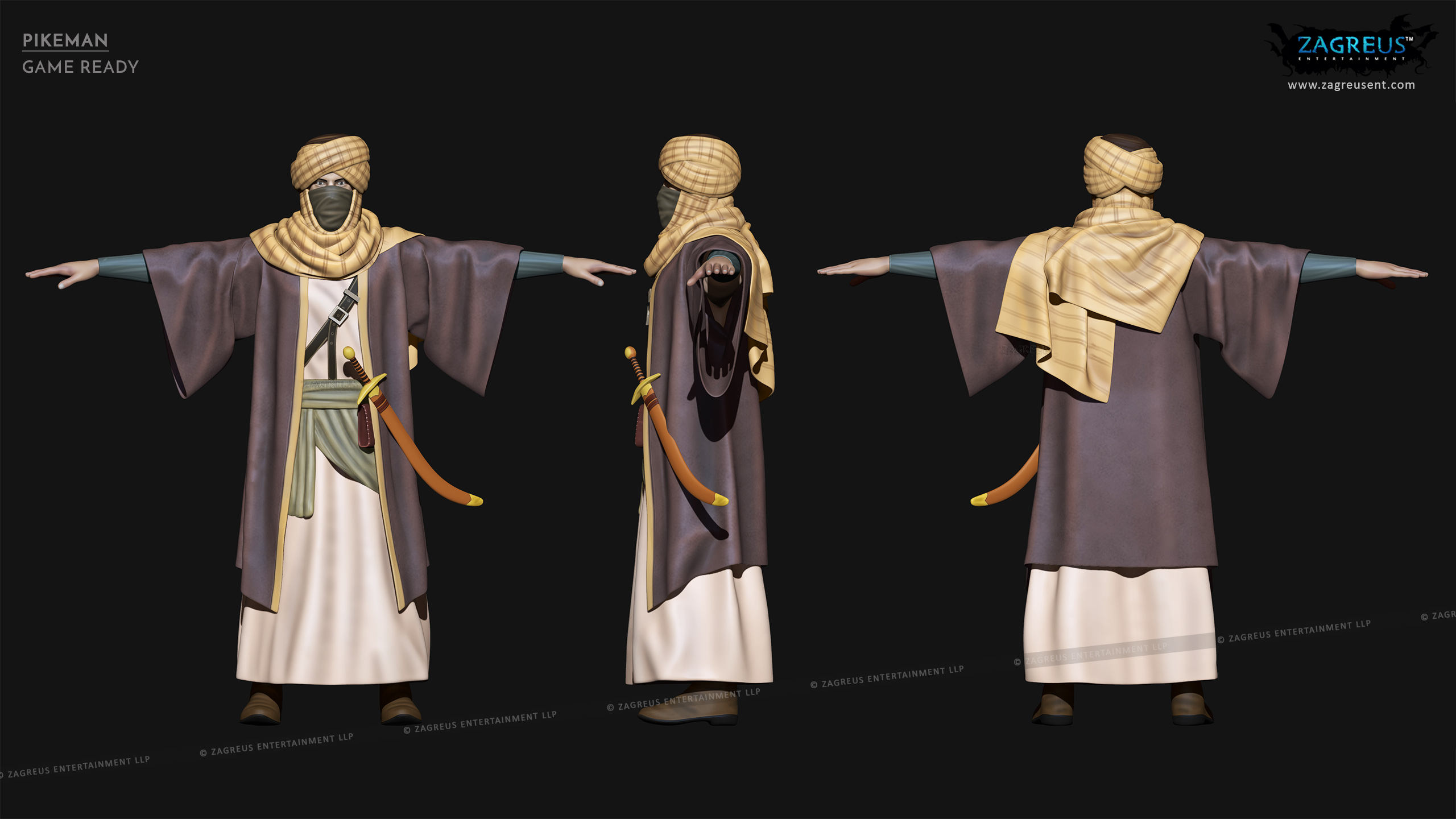 aa-aaa 3d realistic game character and creature modeling for games low poly to high poly assets