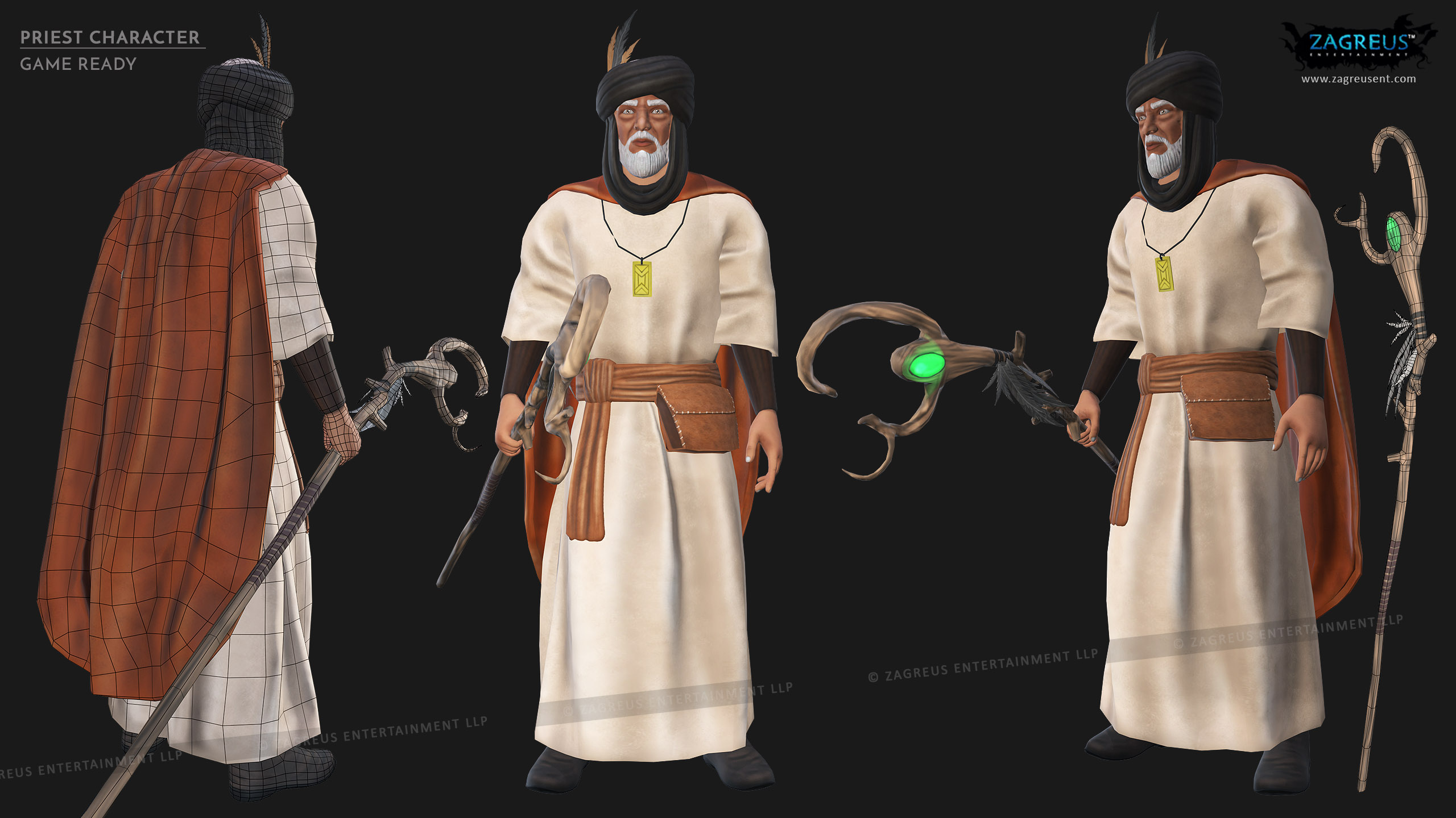 aa-aaa 3d realistic game character and creature modeling for games low poly to high poly assets