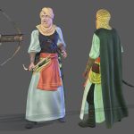 aa-aaa 3d realistic game character and creature modeling for games low poly to high poly assets