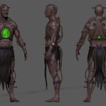 aa-aaa 3d realistic game character and creature modeling for games low poly to high poly assets