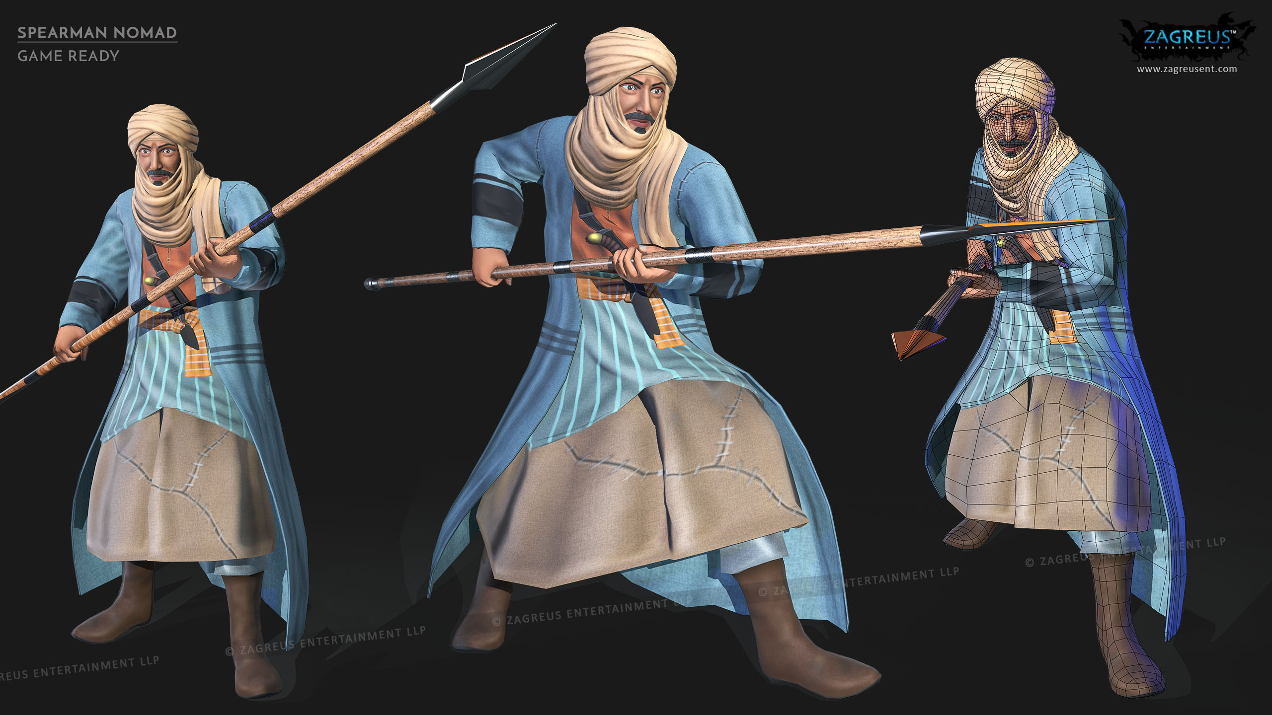 aa-aaa 3d realistic game character and creature modeling for games low poly to high poly assets